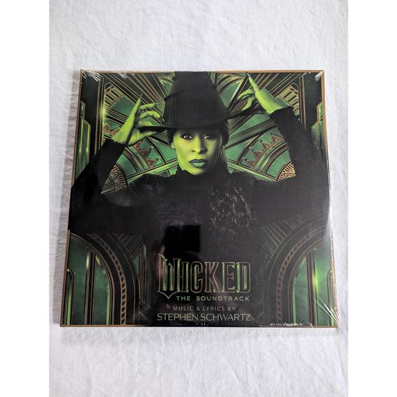 Wicked The Soundtrack Elphaba Vinyl 2LP Ships Now Cynthia Erivo Marbled Green - Picture 2 of 12